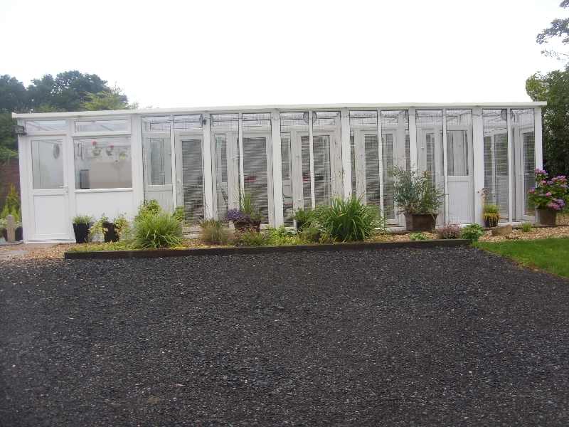 This is the front of orchard cottage cattery near Darlington, showing the view that your cat will have.
